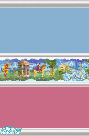 Sims 2 — Prince Charming Painted Walls by smurfberry32 — Magic and mysticism with my Prince Charming walls. Boy and Girls