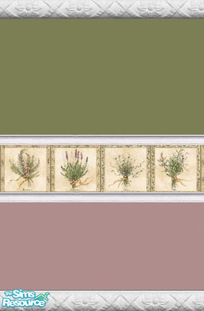 Sims 2 — Lavender Garden Wall by smurfberry32 — Lavender Garden painted wall that looks great in any room of your Sims