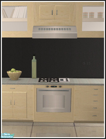 Sims 2 — Extra Colorado kitchen stoves - Beech & aluminium by mirake — 