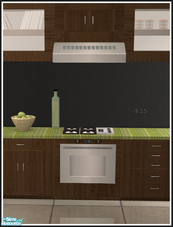 Sims 2 — Extra Colorado kitchen stoves - Dark brown & green by mirake — 