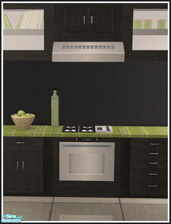 Sims 2 — Extra Colorado kitchen stoves - Black & green by mirake — 