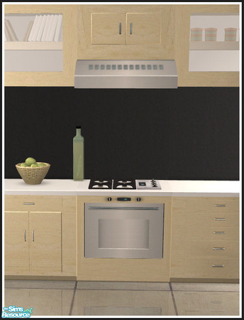 Sims 2 — Extra Colorado kitchen stoves - Beech & white by mirake — 