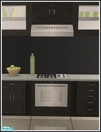Sims 2 — Extra Colorado kitchen stoves - Black & aluminium by mirake — 