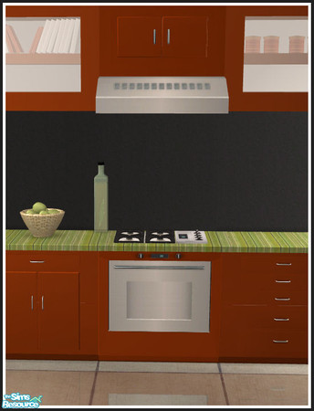 Sims 2 — Extra Colorado kitchen stoves - Orange & green by mirake — 