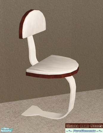 Sims 2 — Marua Home Office - Chair by SaeraMaples — Modern office for your home done in inviting shapes and colors.