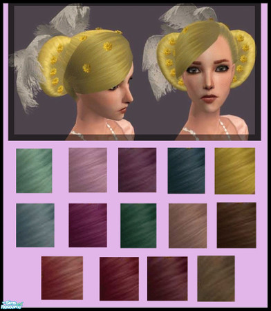 Sims 2 — recolored hair set by milla184 — 