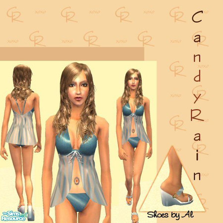 Sims 2 — "Eye Candy" Collection# 2 by Candyrain — Blue "illusion" baby doll nightie.