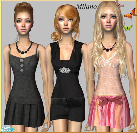 Sims 2 — Teen casual set 02 by milanokat — 