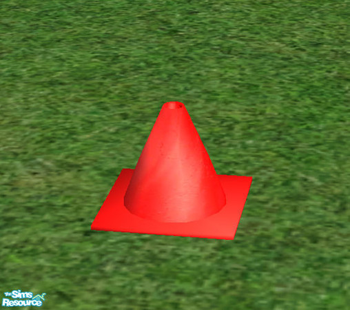 Sims 2 — Barnset Pylon  by Paleoanth — Training horses requires patience...and pylons. 