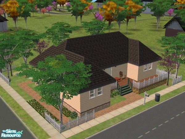 Sims 2 — Victorian Promenade The Buttercup by Sarahs_jones — A quiet retreat for a retiree, starter or single. Deck looks