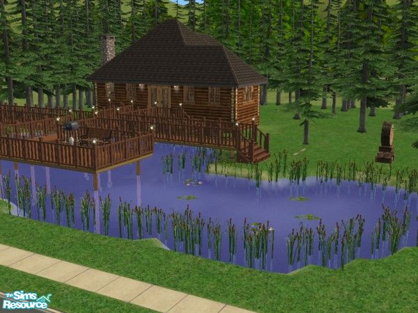 Sims 2 — Grandpa's Cabin by n.kimber — A lovely cabin to escape the daily grind, designed with a man in mind. Maxis