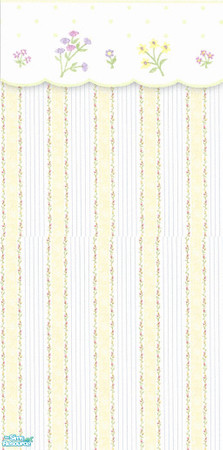 Sims 2 — Flora by STP Carly — A touch of the outdoors with some fun floral printed wallpapers.