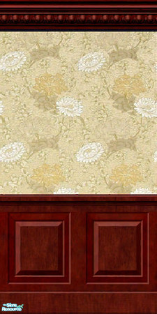 Sims 2 — Chrysanthemum Chenile #2 - Antique Wall by jembaby04 — Part of the Antique Wall Set 1. TSRAA