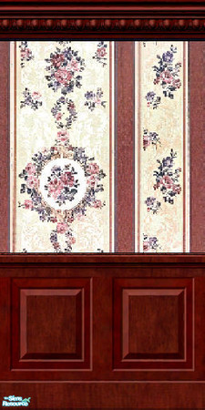 Sims 2 — Floral Victorian - Antique Wall by jembaby04 — Part of the Antique Wall Set 1. TSRAA