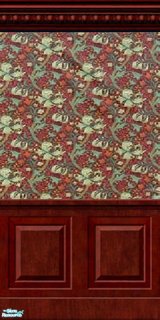 Sims 2 — Golden Lily #2 - Antique Wall by jembaby04 — Part of the Antique Wall Set 1. TSRAA