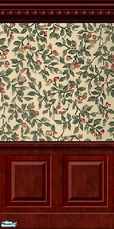 Sims 2 — Watercolor Vines - Antique Wall by jembaby04 — Part of the Antique Wall Set 1. TSRAA