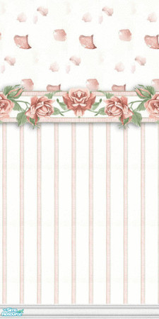 Sims 2 — Floral Roses by STP Carly — A touch of the outdoors with some fun floral printed wallpapers.