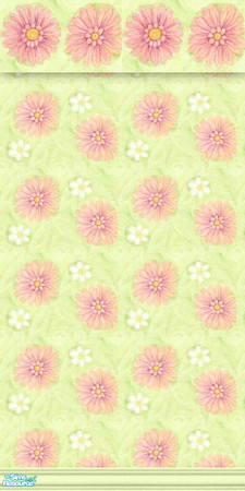 Sims 2 — Floral Retro by STP Carly — A touch of the outdoors with some fun floral printed wallpapers.