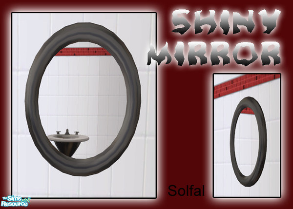 Sims 2 — Shiny Mirror by solfal — Goes with the Shiny bathroom