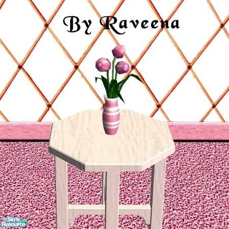 Sims 2 — Romantic Boudoir - Vase of Flowers by Raveena — You will need Windkeeper's mesh for this object to work in the