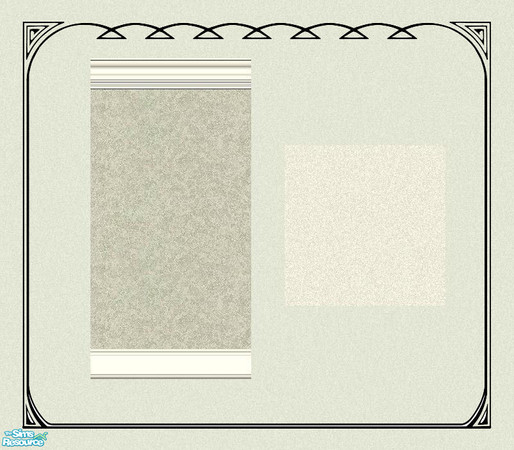 Sims 2 — Lynns Bedroom by Henwen — A soft green printed wallpaper with carpet to match. ~TSRAA~