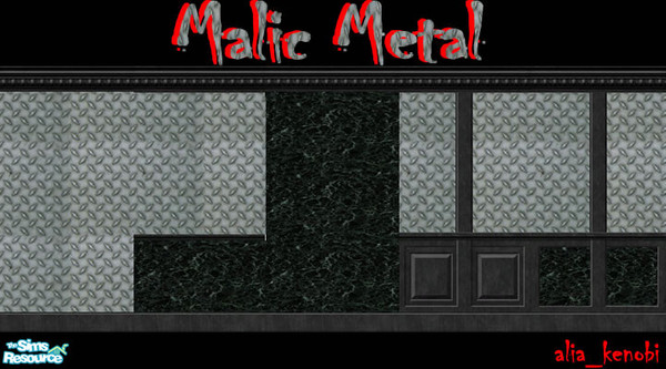 Sims 2 — Malic Metal by alia_kenobi — Feel like some hard rock, or at least some metal walls, weather it be clubbing or