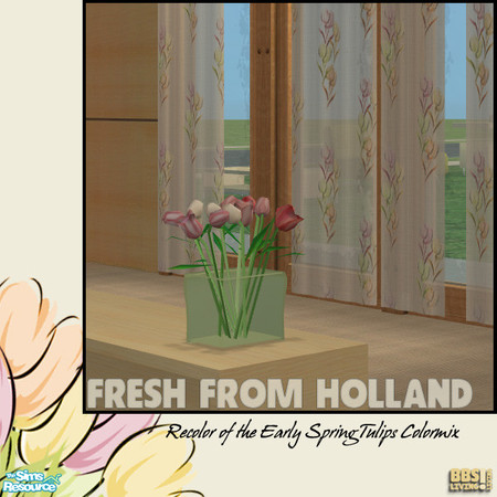 Sims 2 — Fresh From Holland, Tulips colormix by BetterbeSim — Fresh From Holland, the "Early Spring" tulips