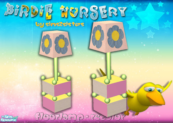 Sims 2 — S2S Birdie Nursery - FloorLamp - Recolor by sims2sisters — 