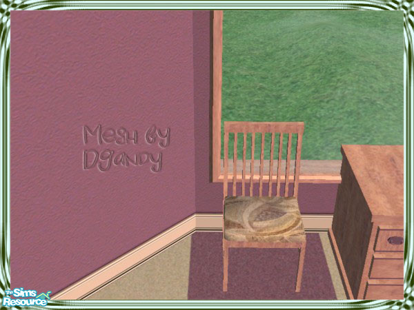 Sims 2 — Midnight Dining Room - Chair 2 by SpringwolfDecor — Dark dusky purples adorn this beautiful dining room. Thanks