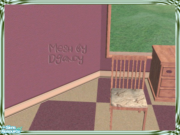 Sims 2 — Midnight Dining Room - Chair 1 by SpringwolfDecor — Dark dusky purples adorn this beautiful dining room. Thanks