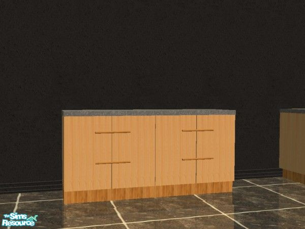 Sims 2 — Molden Kitchen Recolor - Counter by TheNumbersWoman — Still cheaply priced, just a different color!