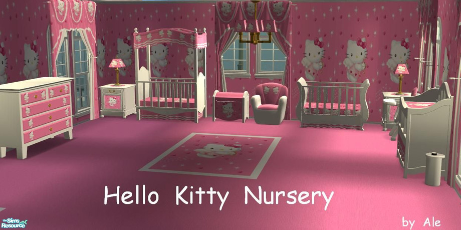 The Sims Resource Hello Kitty Nursery