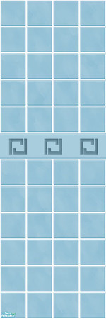 Sims 2 — Marble Walls - Powder Blue by Limefwooper — 
