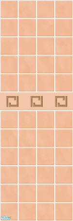 Sims 2 — Marble Walls - Salmon by Limefwooper — 