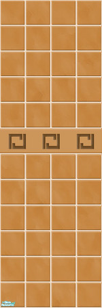 Sims 2 — Marble Walls - Terracotta by Limefwooper — 
