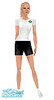 Sims 1 — Merlottes Uniform by frisbud — Based on the outfit worn by waitress Sookie Stackhouse (played by Anna Paquin) at