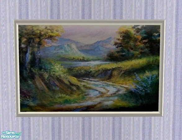 Sims 2 — Sanctuary Bedroom - Picture by Riverwillows — Relaxing bedroom done is soft blues and florals. Meshes by