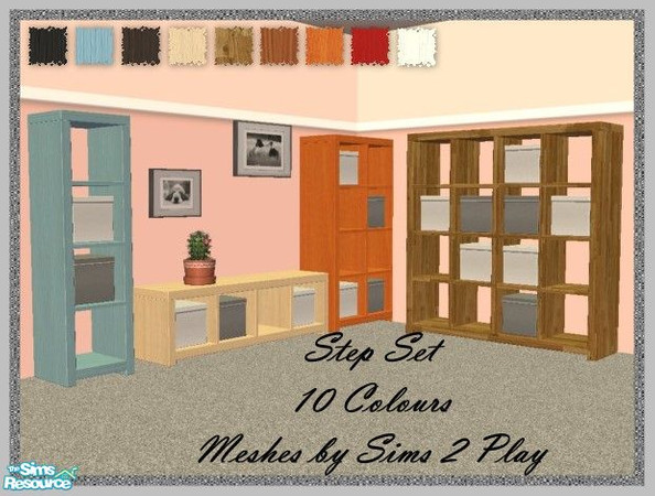 Sims 2 — 10 Colors for the Step Set by Sims 2 Play by mky1374 — Please don\'t forget to download the Meshes at Sims 2