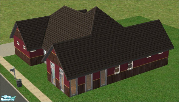 Sims 2 — 1 bd 2 bath starter home by tambriah — nice one story house with one bedroom and two bathrooms. it has flooring