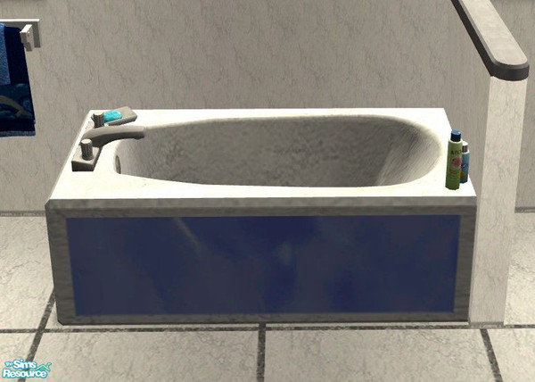 Sims 2 — Sea Kin Bath - Bathtub by Riverwillows — Cute bathroom featuring playful dolphins. Meshes by Rgdyanne and
