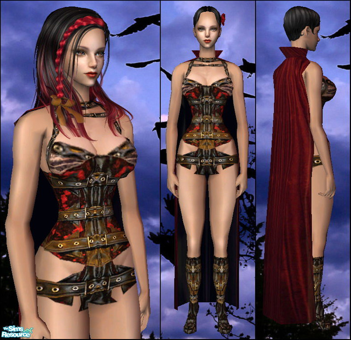 The Sims Resource | Sexy Vampire Corset
