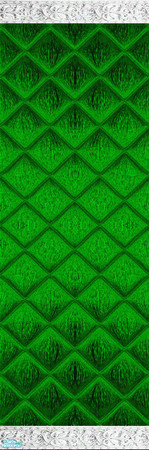 Sims 2 — Quilted Emerald 3- Individual Item by WelshWitch — Deep Emerald, shiny walls, with quilted effect. 6 coloured