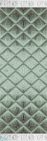 Sims 2 — Quilted Green 3 - Individual Item by WelshWitch — Green shiny walls, with quilted effect. 6 coloured sets in