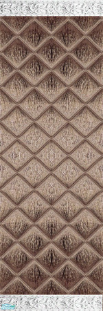 Sims 2 — Quilted Wood 3 - Individual Item by WelshWitch — Deep red shiny walls, with quilted effect. 6 coloured sets in