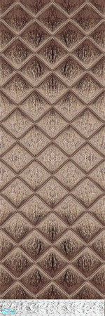 Sims 2 — Quilted Wood 2 - Individual Item by WelshWitch — Deep red shiny walls, with quilted effect. 6 coloured sets in