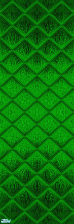 Sims 2 — Quilted Emerald 1 - Individual Item by WelshWitch — Deep Emerald, shiny walls, with quilted effect. 6 coloured