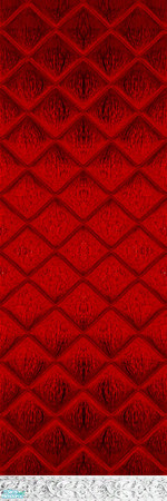 Sims 2 — Quilted Red Set - Individual Item by WelshWitch — Deep red shiny walls, with quilted effect. 6 coloured sets in