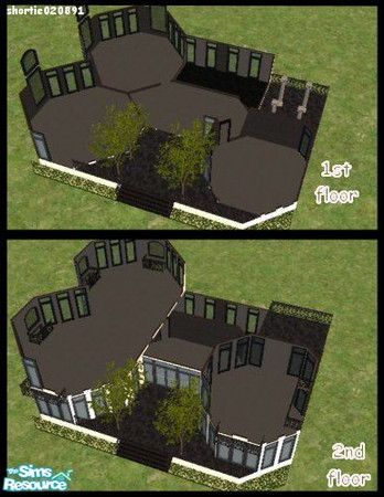 Sims 2 — Eagle Rise Spa by Shortie020891 — a modern building waiting for furnishings and customers.Could be converted