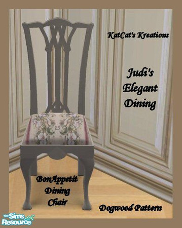 Sims 2 — JED - Dogwood BA Dining Chair by KatCat — Recolor of the \"Bon Appetit Dining Chair\" from the base