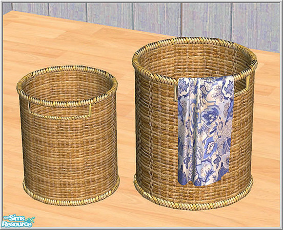 Sims 2 — princess-blue - B43 Laundry Basket Blue by Birgit43 — 
